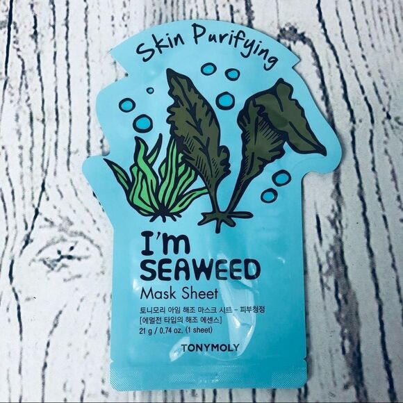 Tonymoly I’m Seaweed K-Beauty Korean Skin Purifying Sheet Mask - Picture 1 of 3